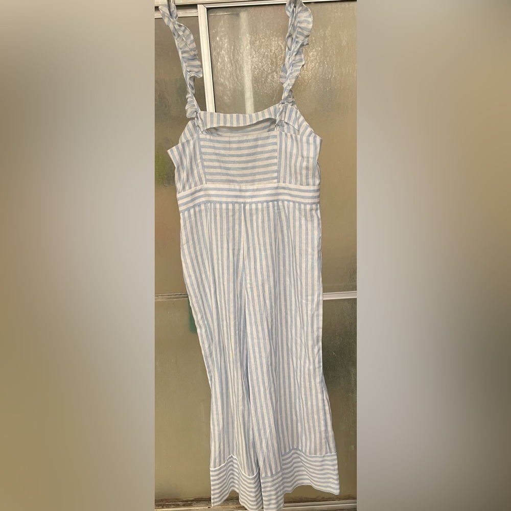 Boohoo striped jumpsuit